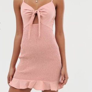 NWT ASOS DESIGN bow front mini sundress